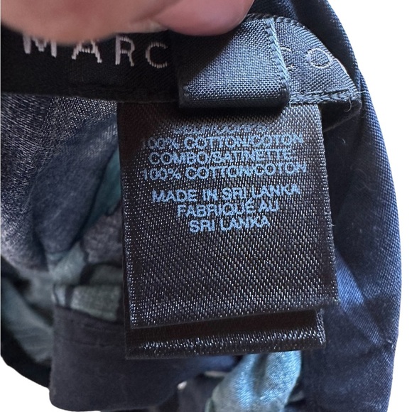 🌻 4/$25  Marc Jacobs Floral Peplum Top, Green & Blue, Size 2 - Picture 4 of 5